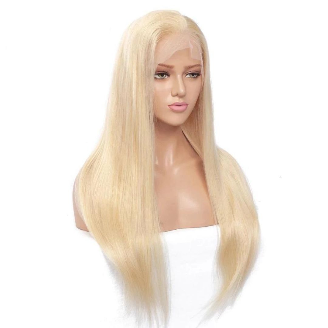 Brazilian Blonde Straight Front Lace Wigs