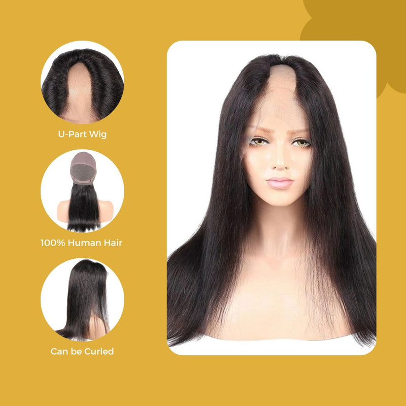 Brazilian Silky Straight U-Part Wig