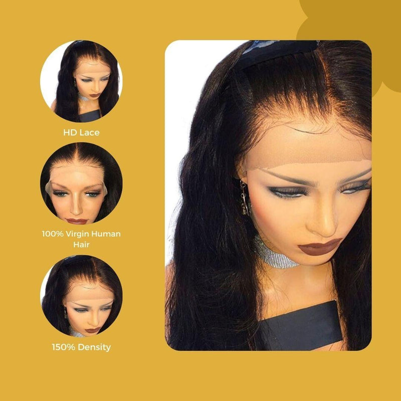 Cambodian Wavy HD Lace Front Wig
